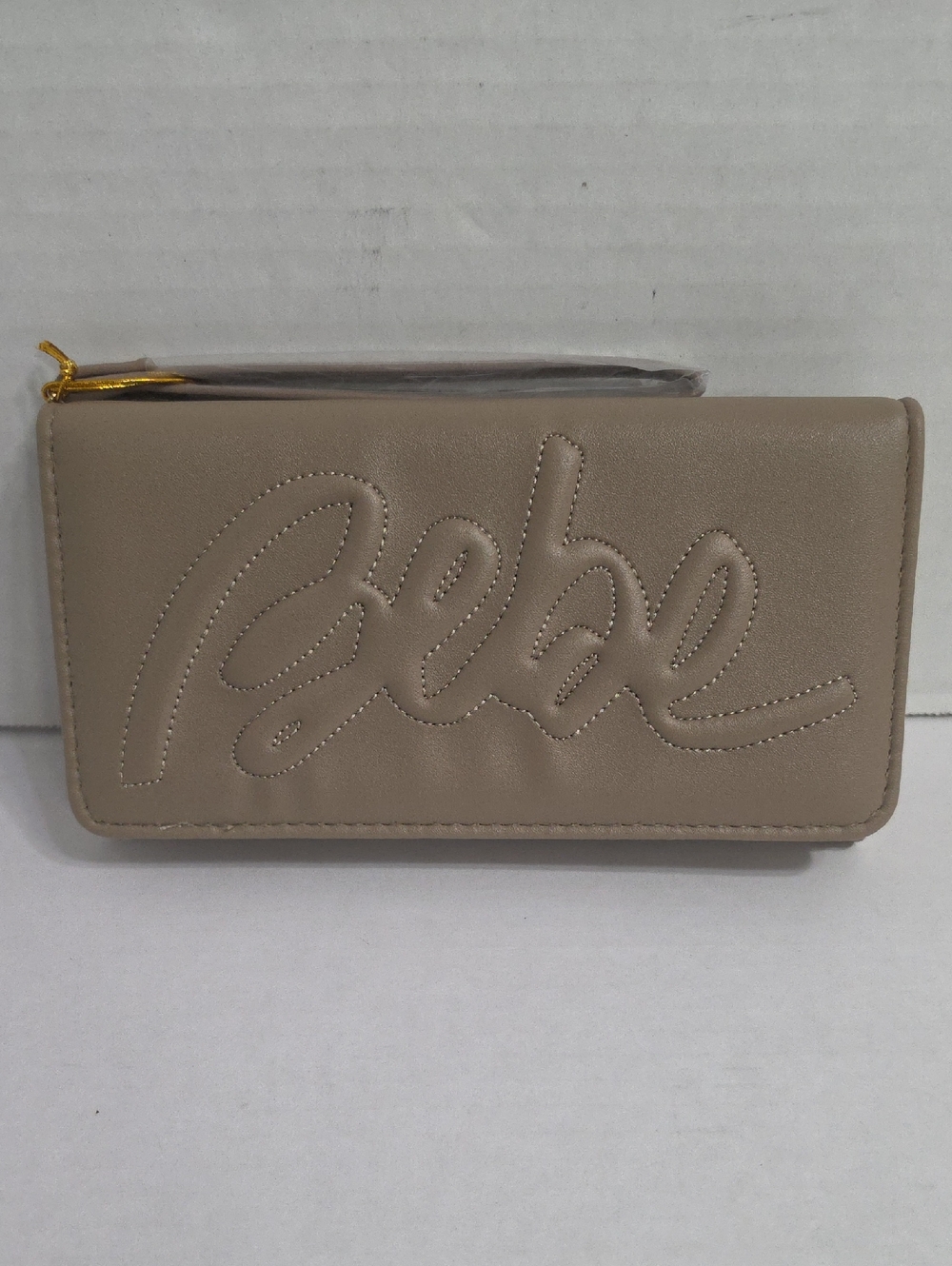 Bebe Louisa Trifold Wallet In Taupe *NWT*